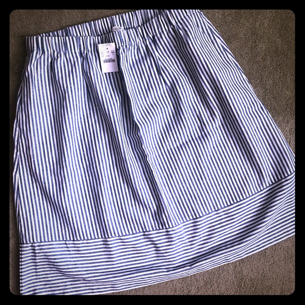 JCrew Striped Skirt